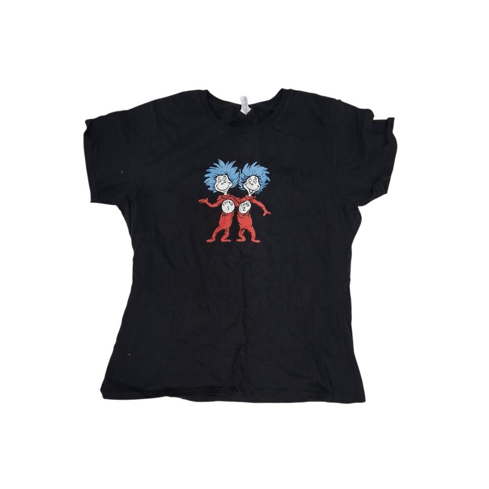Dr. Seuss T-Shirt thing 1 thing 2 Size Woman's Large